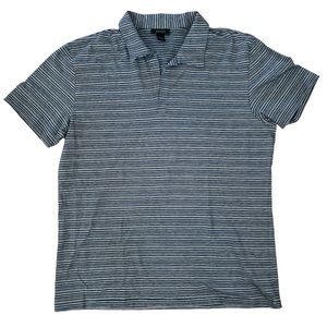 Express Vintage Men’s Blue Striped Polo Size XL